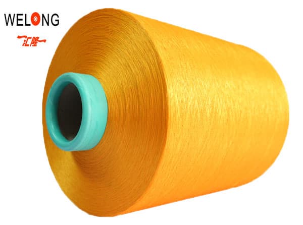 colored polyester textured yarn for embroidery